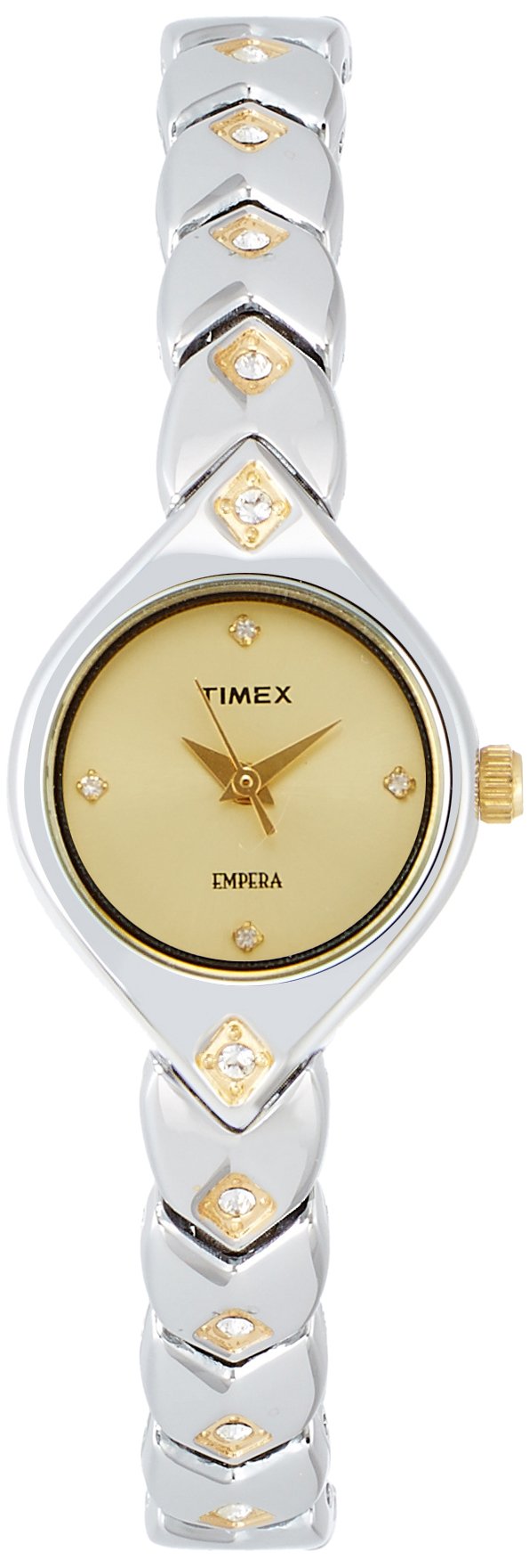 Timex Stainless Steel Empera Analog Gold Dial Women Watch-Ti000O90400, Bandcolor-Silver (B00E89TCQ2) Amazon Price History, Amazon Price Tracker