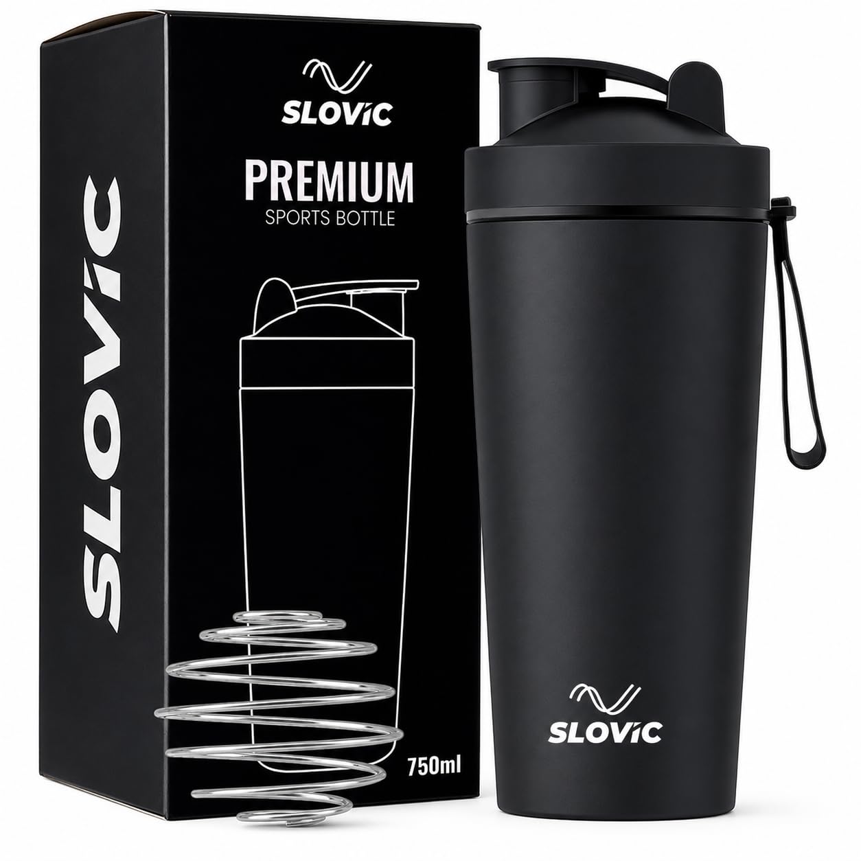 SLOVIC Stainless Steel Shaker for Gym [750 ML] | Protein Shaker Bottle — Amazon image 10