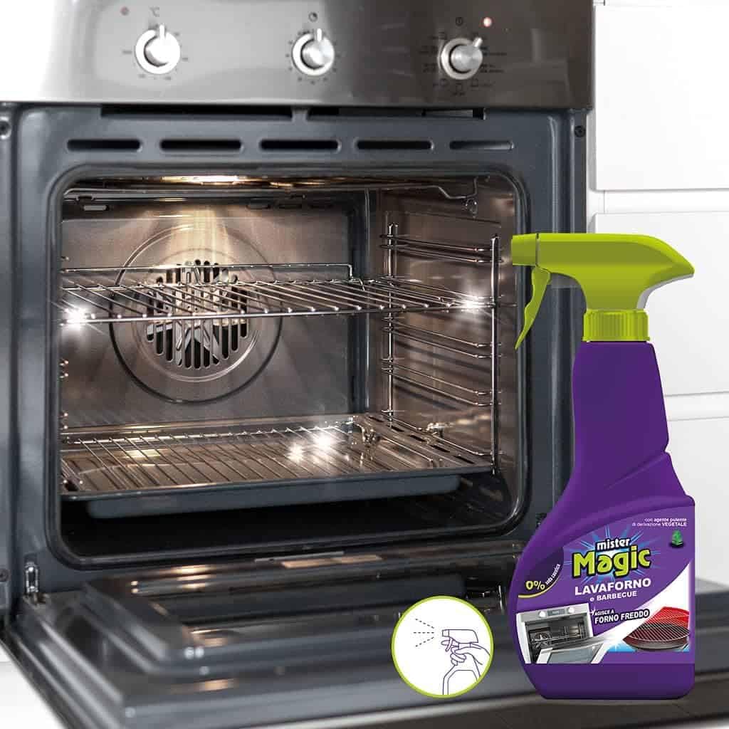 Mr Magic Detergente Lavaforno e Barbecue, Rimuove Grasso e Residui Ostinati, Agisce a Forno Freddo, con Detergente di Origine Naturale, 500 ml