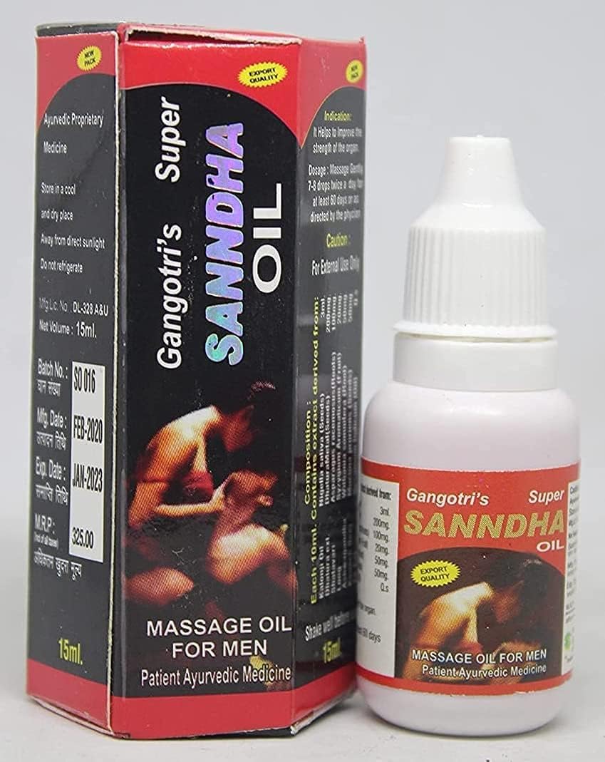 Sandha Herbal Oil Stronger Erection Massage Herbal Oil Stronger Longer