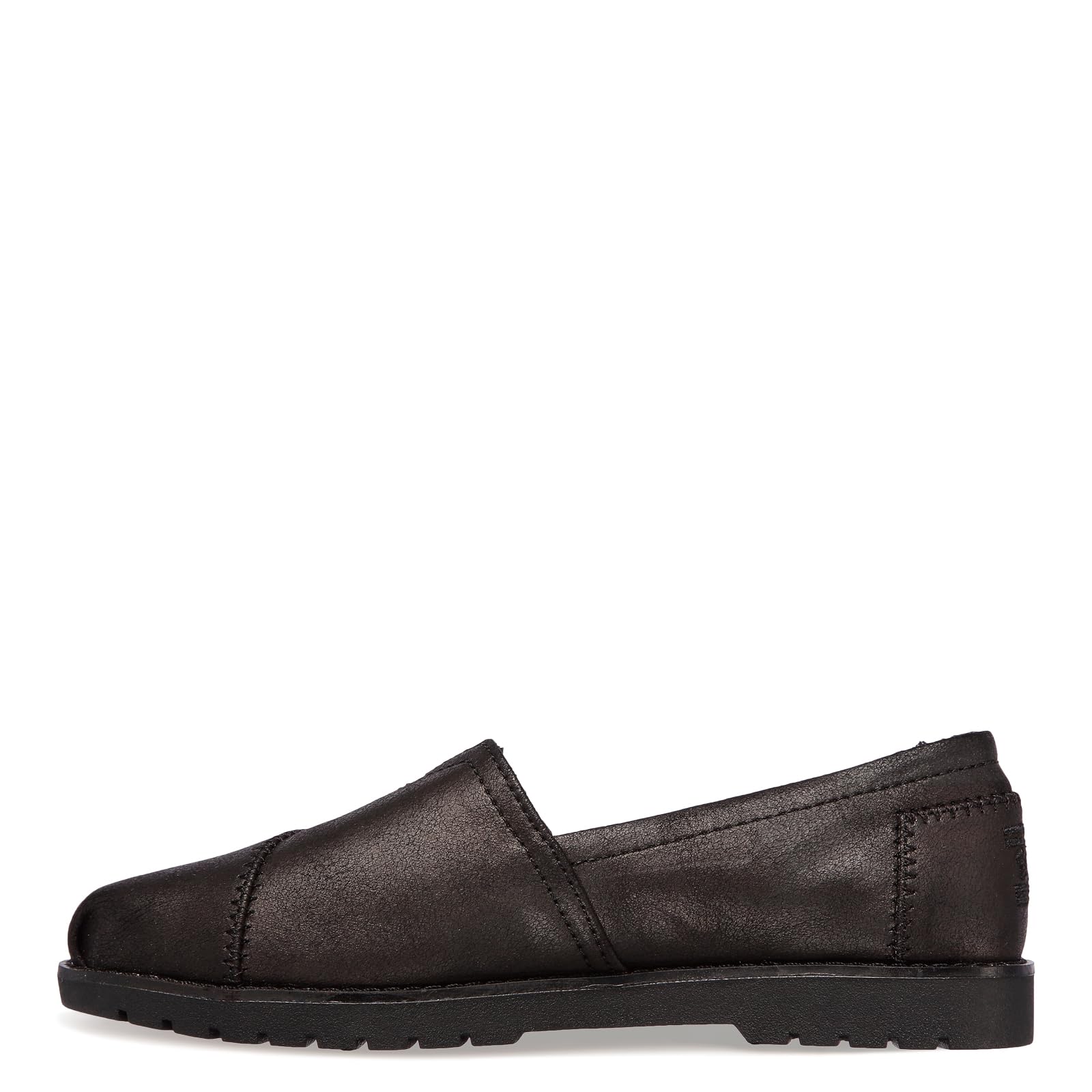 Skechers Women's Bob's Chill Lug Urban Spell Leather Slip On Loafers, (Size 11, Black)