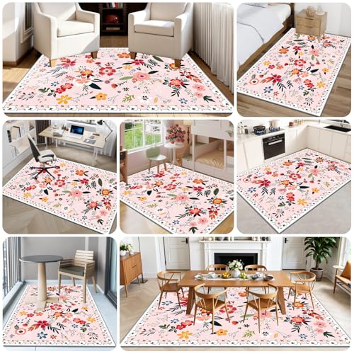Tapis de Salon Antidérapant : Confort Absolu Grand Format Lavable
