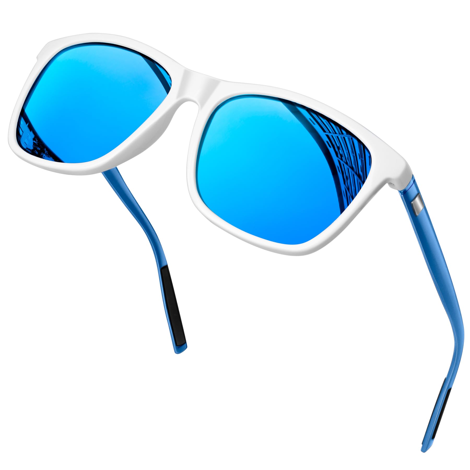 Polarized Sports Sunglasses for Men Women, Classic Square Sun Glasses Driving, Fashion Shades for Womens UV400 Protection Fishing Cycling Outdoor Activities