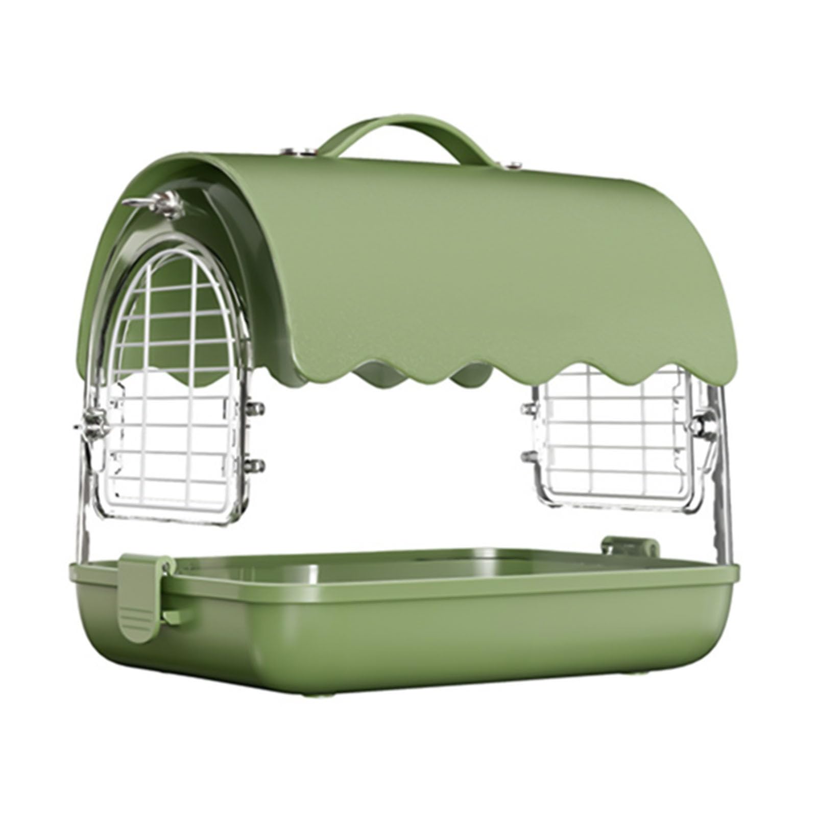 Transportadores de pájaros acrílicos para pájaros pequeños, jaula de seguridad para loros de jardín para loros de agapornis, jilgueros, jaula ventilada para loros