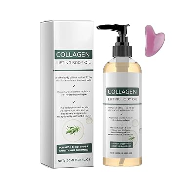 Collagen Oil, Collagen Body Oil for Firming & Hydrating Skin, Lifting Body Oil After Shower with Hydrating Formula, Lightweight Moisturizing Oil for Face & Body, Improves Elasticity 1Pc