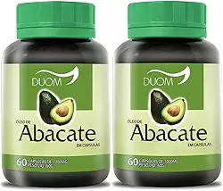 Óleo de Abacate 60cps 1000mg Duom | Kit 2 Frascos