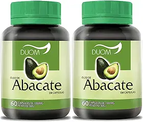Óleo de Abacate 60cps 1000mg Duom | Kit 2 Frascos