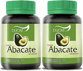 Óleo de Abacate 60cps 1000mg Duom | Kit 2 Frascos