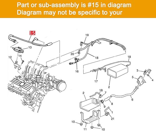Miniatura 4 de 24506640 Regulador de presión de combustible al vacío y arnés de purga de recipiente de vapor, resuelve problemas de fugas de vacío y hace que el