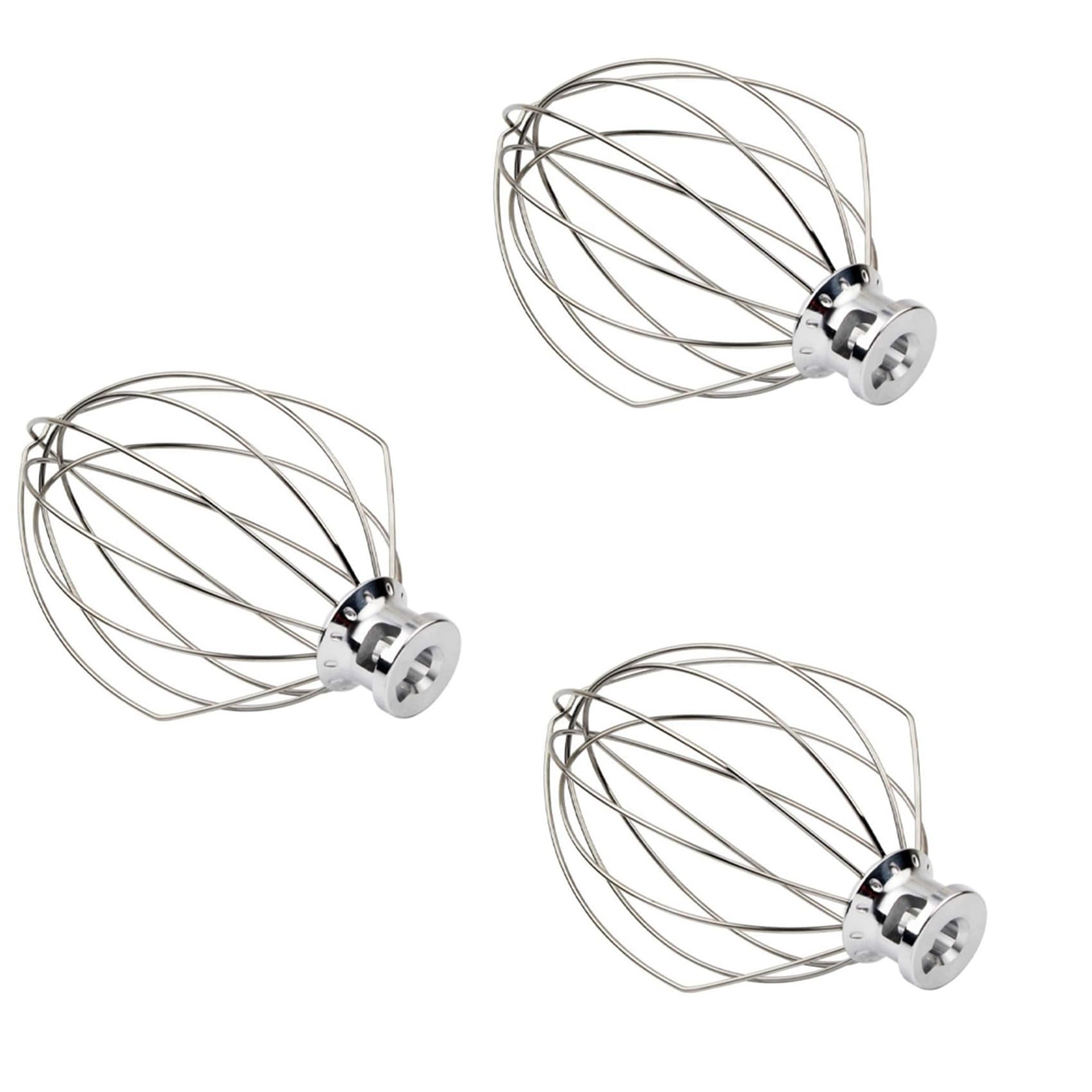 Hndhbfgrt 3X K5AWW Wire Whip Steel Wire Whisk Stainless Steel Egg Beater Mixer Mixing Head 5QT for American