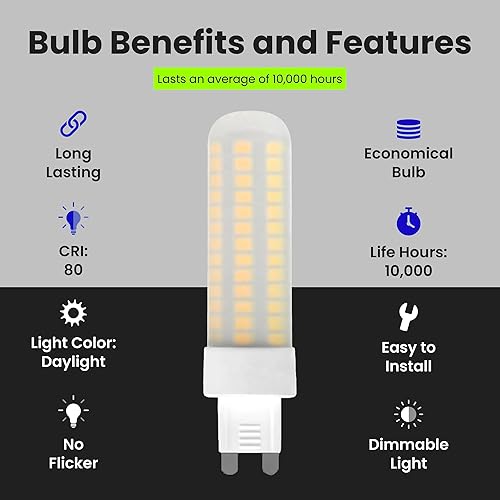 Miniatura 5 de Feit Electric Bombilla LED BP60G9850LED 60W EQ DM T4