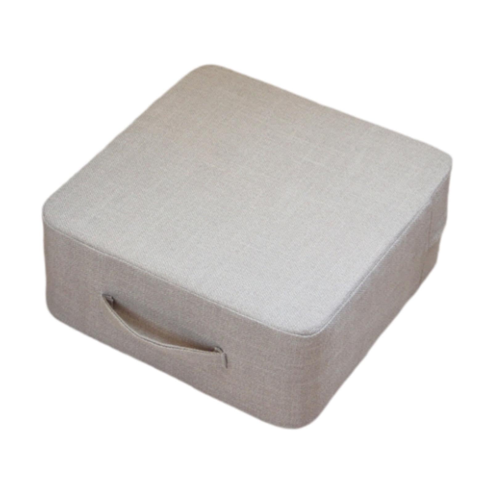 Floor Pillow Movable for Adults Seating Cushion for Balcony Chatting Bedroom Beige Yellow | Cushions & Pads | Patio & Garden Furniture | Yard Garden & Outdoor Living-image-49