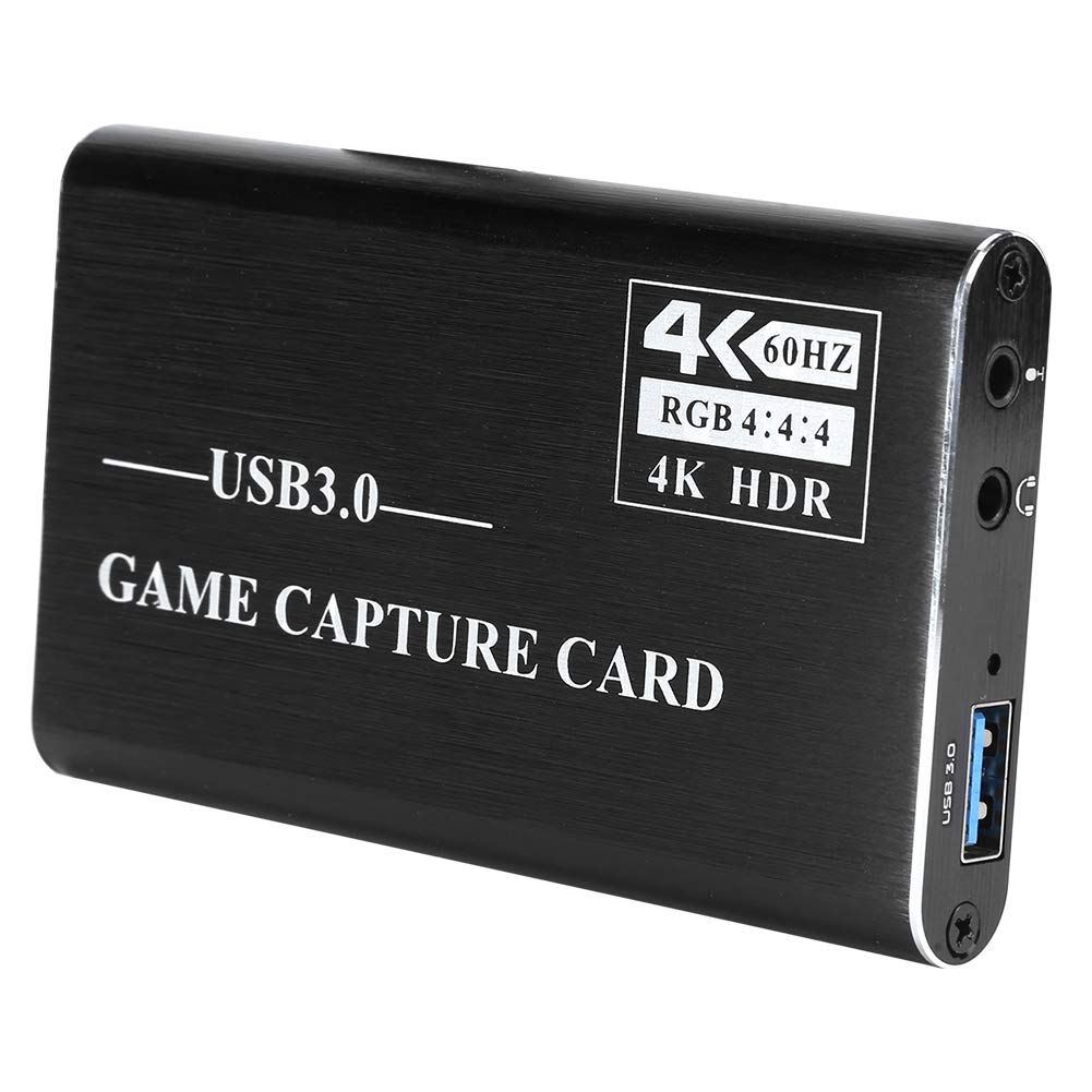 Tarjeta de captura de vídeo HDMI USB3.0, grabador de vídeo HDMI 4K 1080P con salida en bucle, caja de grabación USB 3.0 Plug and Play para transmisión en, compatible con Linux OS