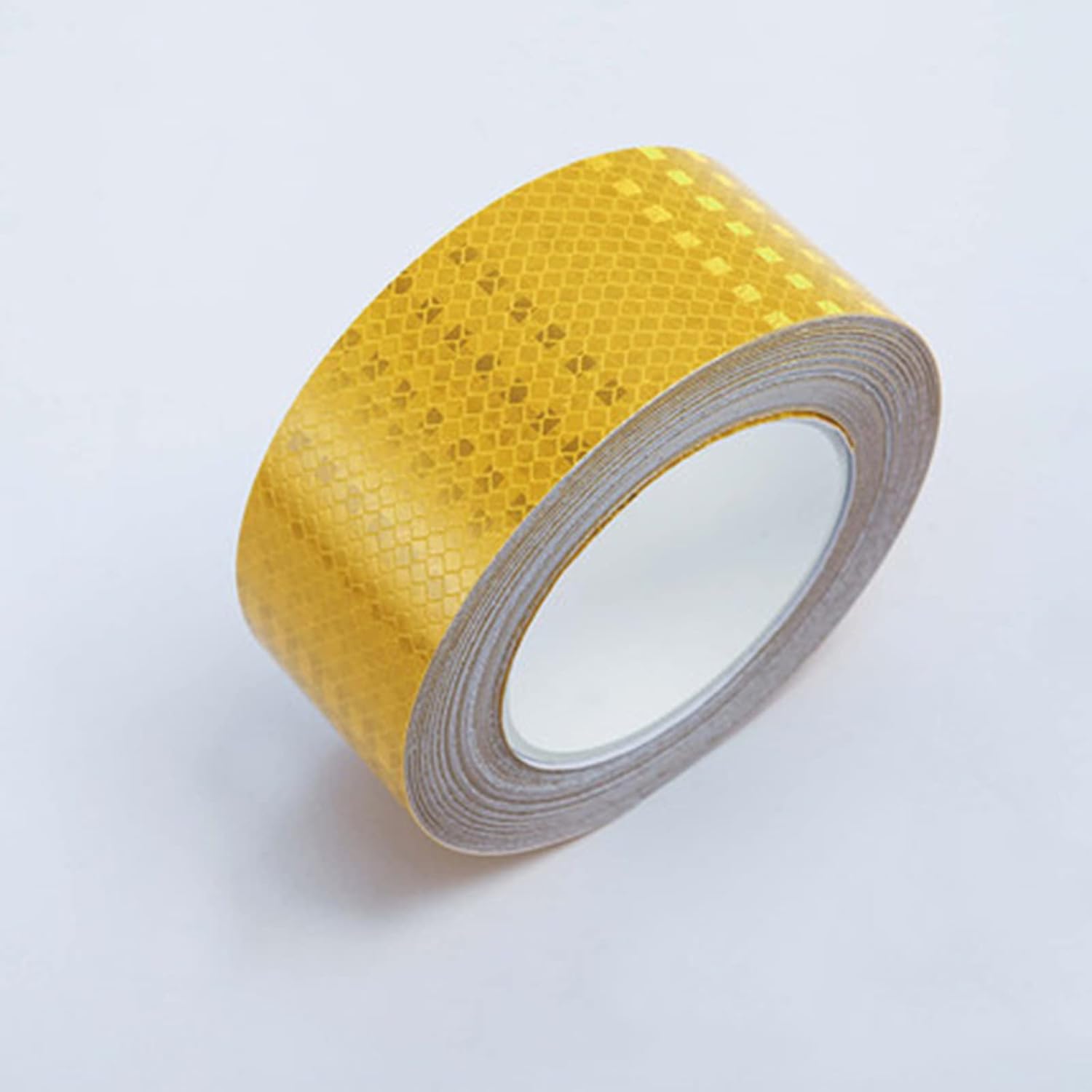 Reflective Tape, Reflective Safety Tape, Waterproof Visible,5 Centimeters Wide, 12 Meters Long(Light Yellow)