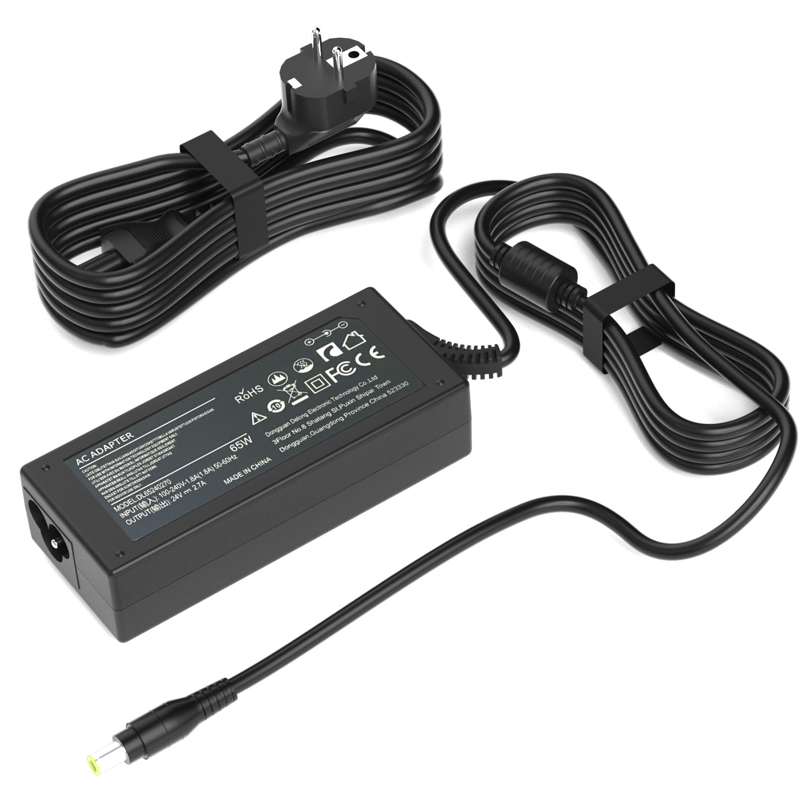 Cargador Adaptador de 24 V Compatible con Fujitsu Scanner S1500 S1500M fi-7160 fi-7180 fi-7260 fi-7280 fi-5120C fi-6110 fi-6140 fi-6230 fi-6240 Document Scansnap