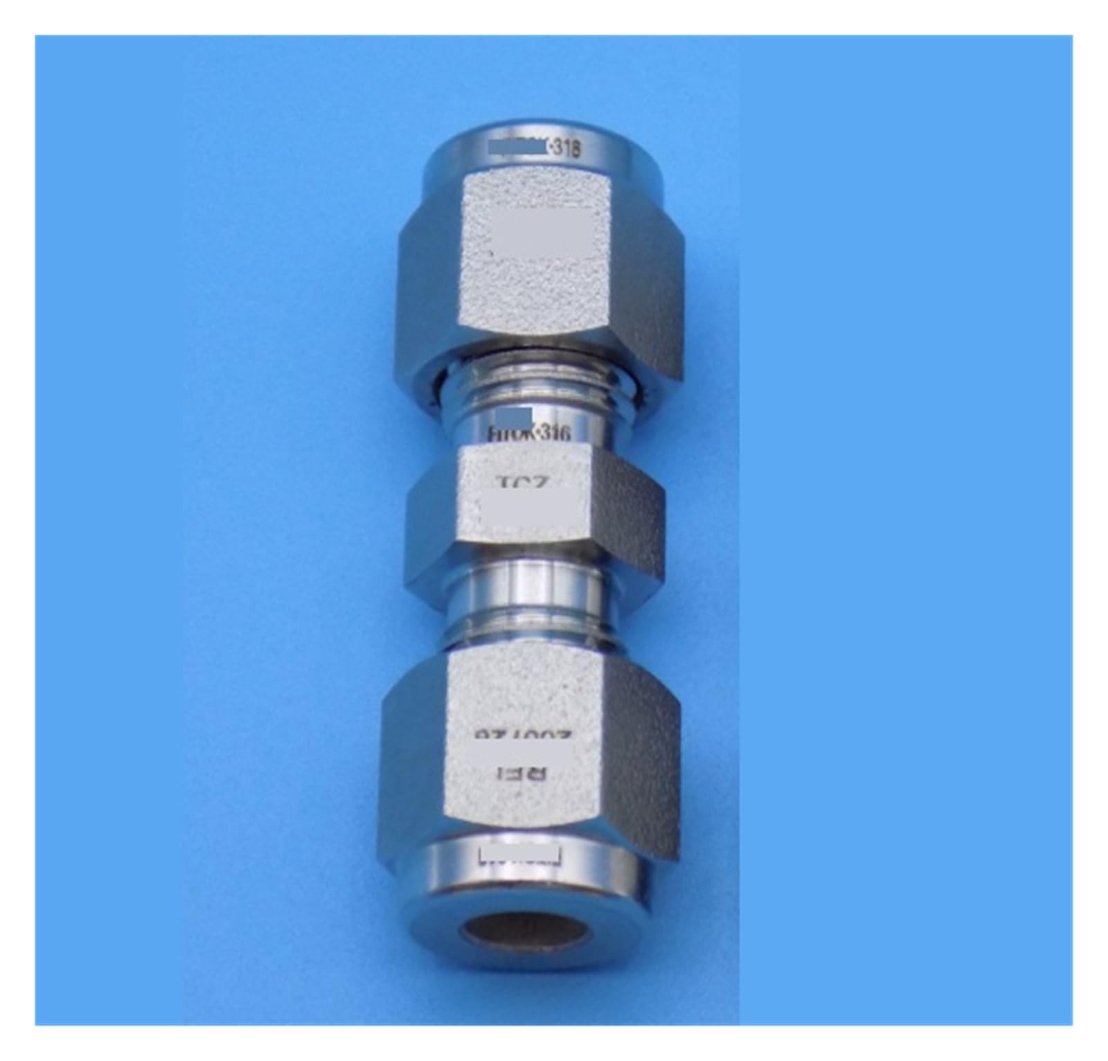Isiryk One Color Stainless Steel Double Ferrule Straight Union Ss-U-Fl4 Original