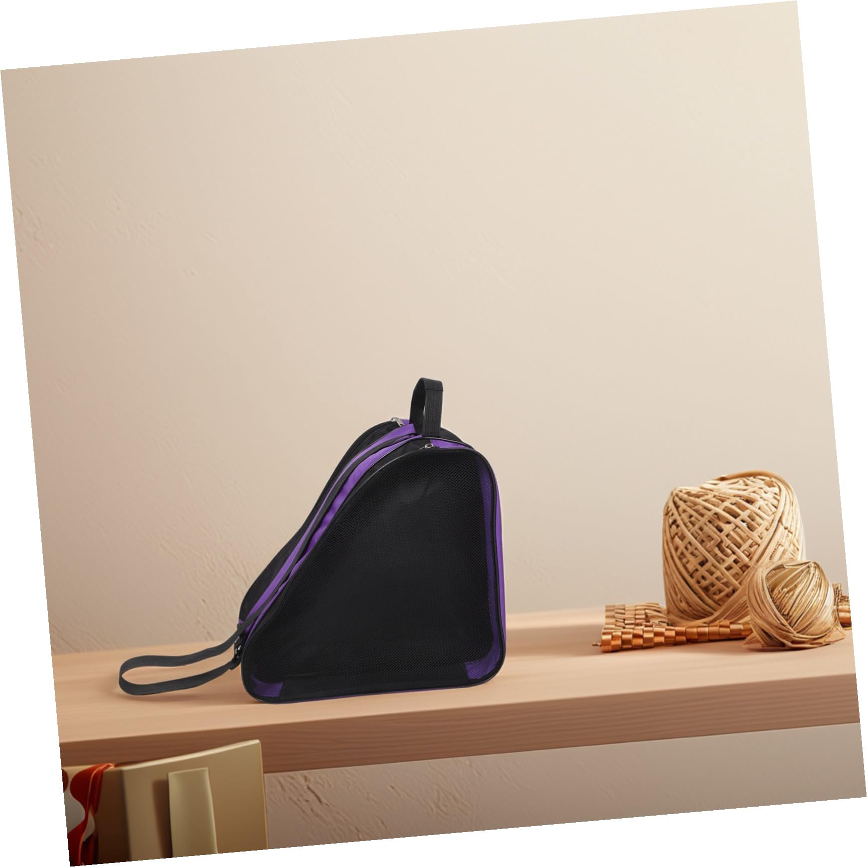 TOYANDONA 2piezas Bolsa para Patines de Hielo Portátil con Cremallera para Guardar Zapatos para Patinadores y Exteriores