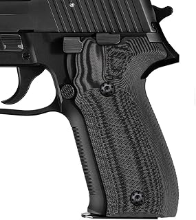 G10 Grips Compatible with Sig Sauer P226, Black Grips Screws Included, Aggressive Tactical Slant Texture, Thickness 7/10", not for a Sig P229