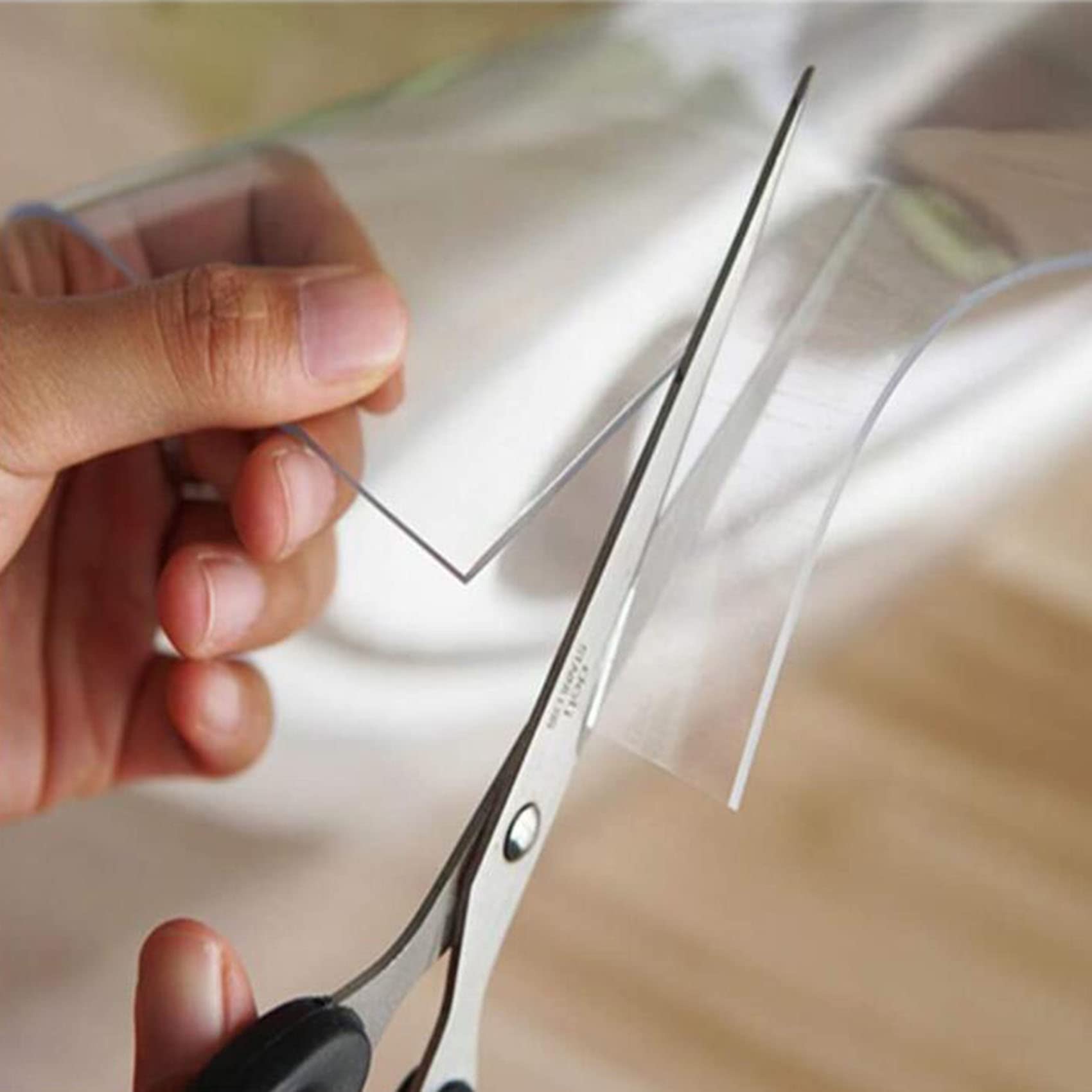 Protector de suelo antideslizante transparente, resistente a arañazos y desgaste, vinilo 100% impermeable, tamaños personalizables (60-140 cm), ideal para alfombras y muebles de interior.