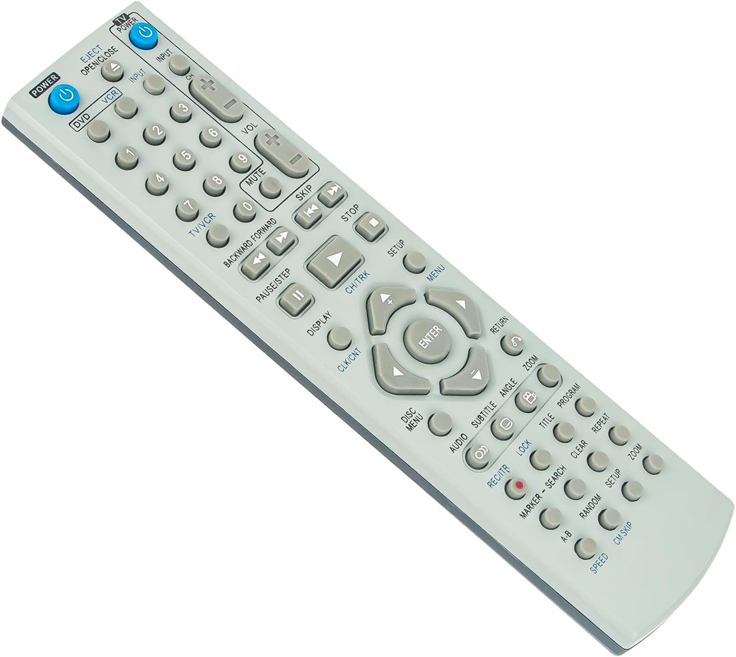 Angled view of the 6711R1P072D replacement remote control