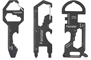 Keychain Multi-tool 3Pack Metal Pocket Tool For Men Women