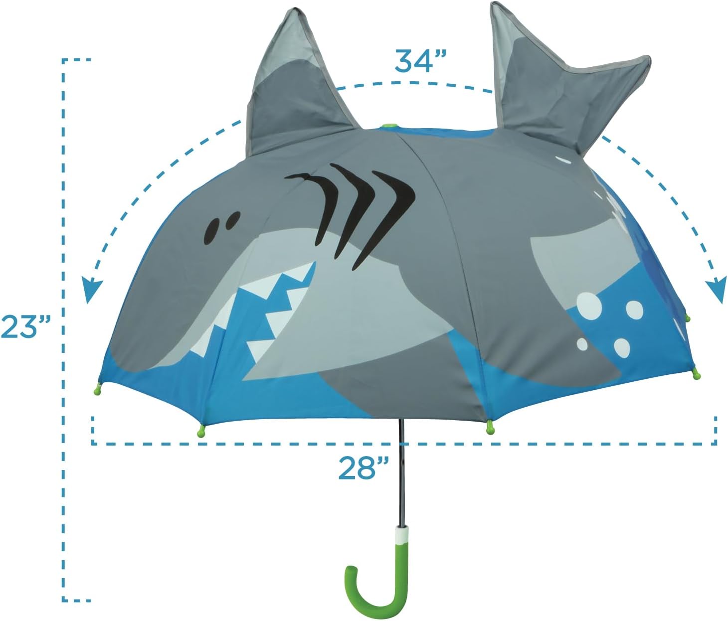 Stephen Joseph boys Stephen Joseph Pop Up Umbrella, Shark, One Size US - Image 3