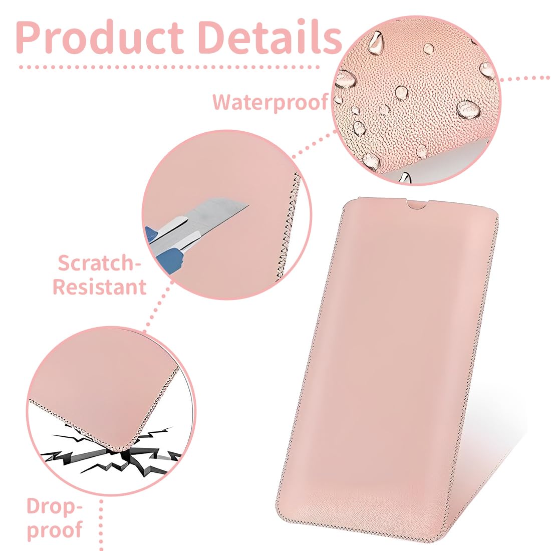 Custodia Protettiva Per Tastiera Logitech K380/K580 - Copritastiera In Pelle PU Rosa - Foto 6