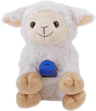 Bible for Young Children Collection Ages 3-7 MegaVoice Audio Bible Player with Wildlife Storyteller Plush Lamb with Pocket for Player