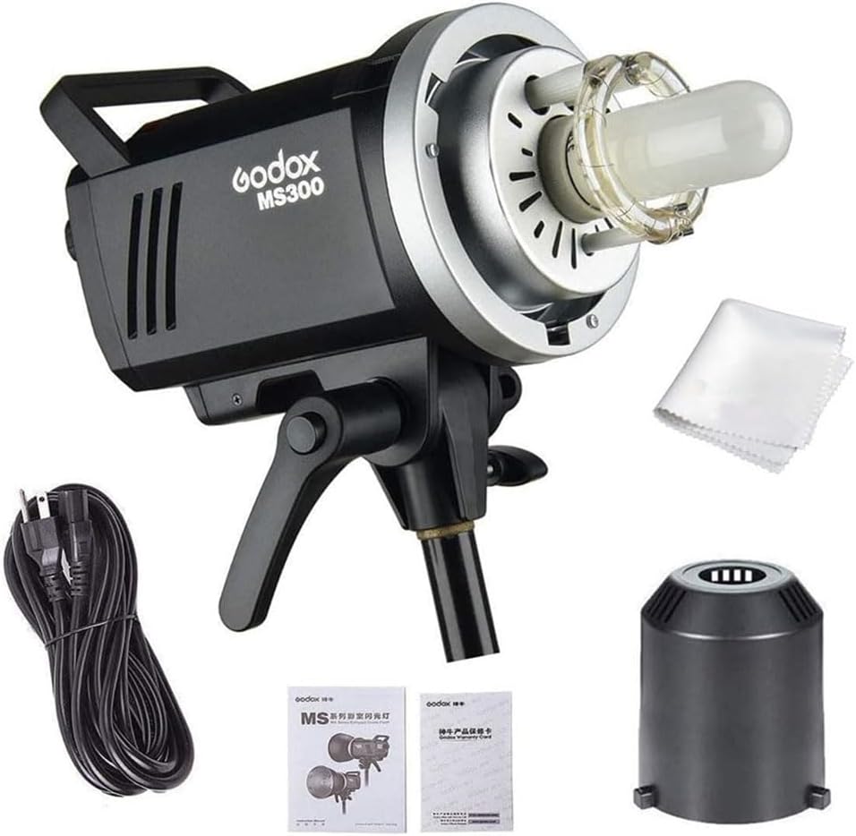 Godox MS300 Studio Strobe with included accessories