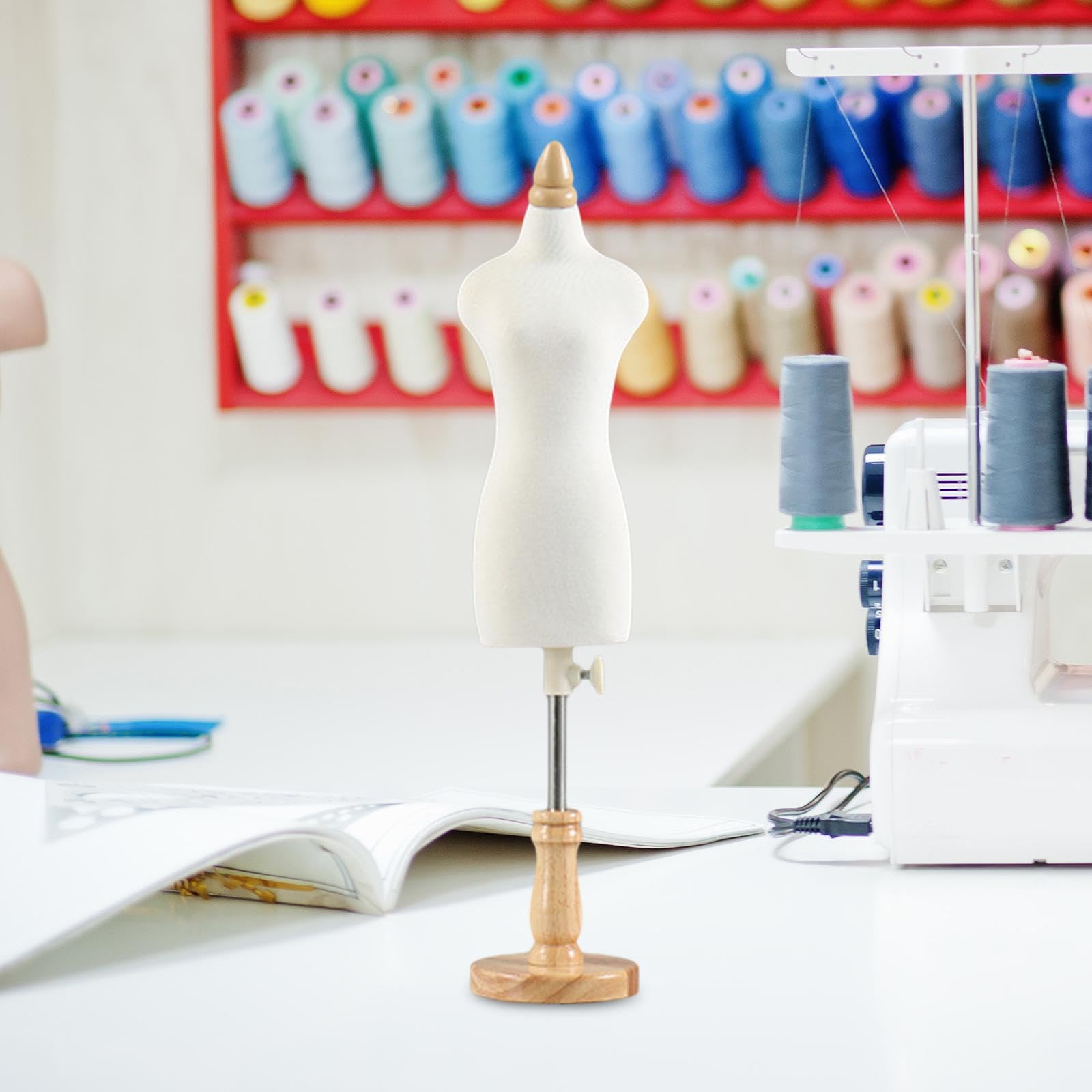 Colcolo Mini Dress Form, Pinnable Manikin Miniature Dressmaker Dummy Sewing Mannequin for Costume Design Sewing (33cm) - Image 3
