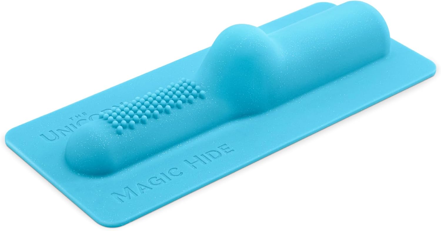 The Unicorn Premium Riding Sex Machine with Silicone Attachments, Sex Saddle Toys for Adults (Magic Hide Blue)