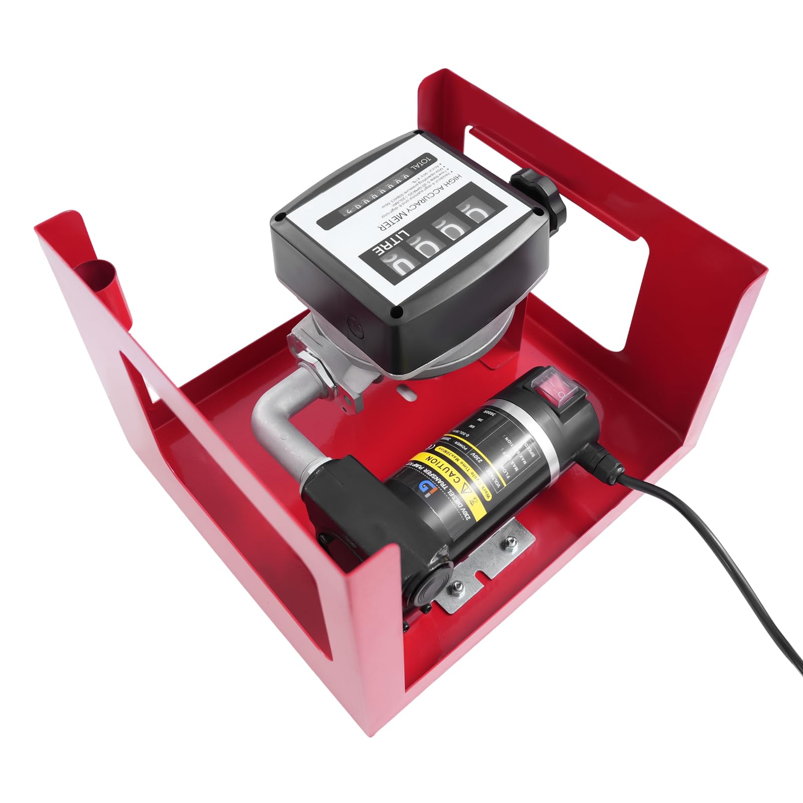 Bomba de aceite para calefacción, bomba diésel con pantalla, 200 W, bomba de aceite eléctrica de 50 l/min, interruptor de tres etapas, bomba de extracción de aceite con manguera y pistola de