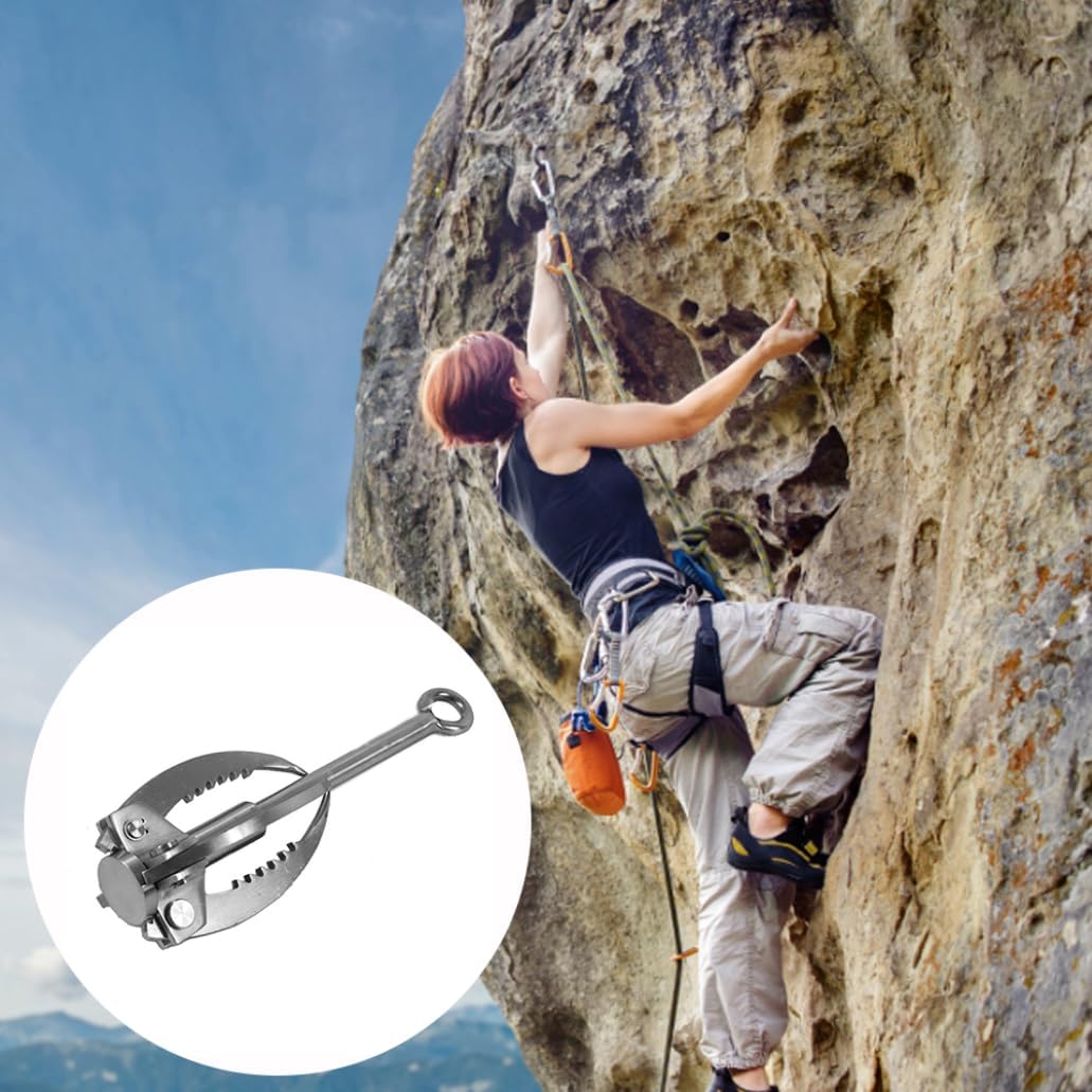 Grappling Hook, Stainless Steel Folding Grappling Hook Rock Climbing Claw Survival Tool Equipment for Outdoor Climbing Hiking,Sports