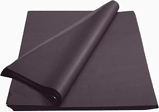 Crown 480 Sheets Bulk Pack Black Tissue Paper Gift Wrap - Ream of Paper - 15 inch. x 20 inch. Wrapping Tissue Paper - for Scrapbooking Paper, Art n Crafts, Wrapping Christmas Gifts and More!!