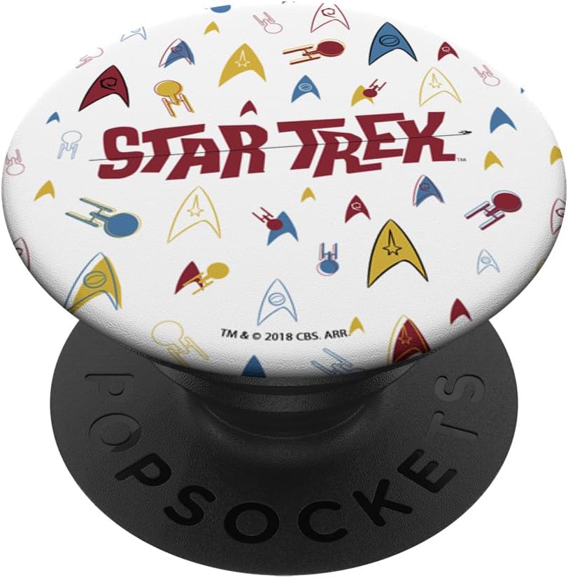 Star Trek Retro Logo Confetti PopSockets MagSafe PopGrip for iPhone