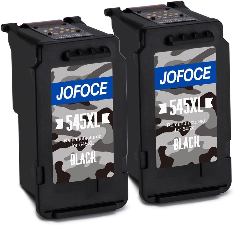 Jofoce 545XL PG-545 Ink Cartridges for Remanufactured Canon PG-545 PG545 Ink Cartridges, Work with Canon Pixma MG2550S MG2450 MX495 MG3050 MG2950 iP2850 MG2500 MG3051 MG3053 MG2950S MG2900 MX490