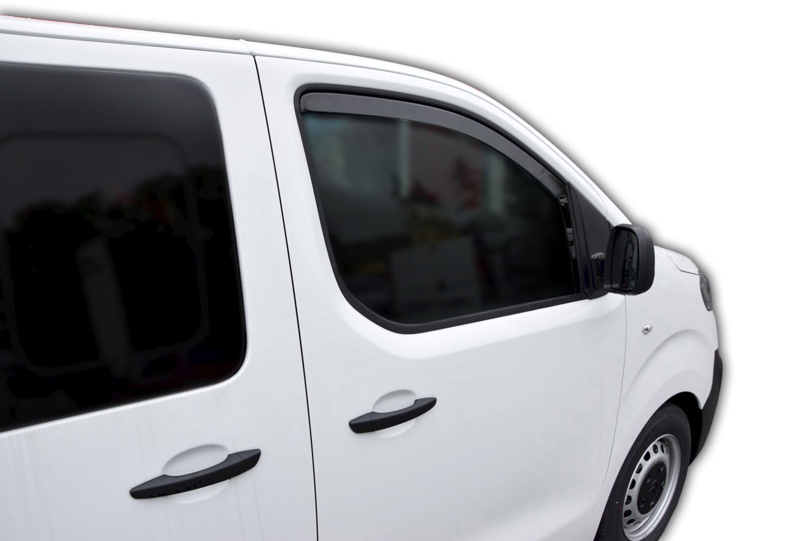 J&J AUTOMOTIVE J&J AUTOMOTIVE | GP Wind Deflectors Side Window Deflectors Compatible with Jumpy Since 2016, Set of 2, Aerodynamics in use