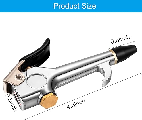 Miniatura 3 de Honoson 8 piezas de herramientas de soplado de aire Boquilla ajustable Herramienta de soplado de compresor de aire Accesorios de boquilla de flujo