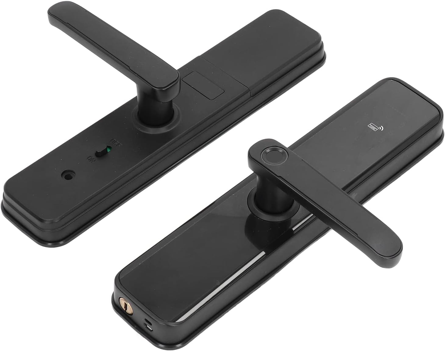 Eujgoov Smart Door Lock Smart Door Lock, Fingerprint Keyless Entry System Fingerprint Password App Key Card Multiple Unlock Methods for Tuya