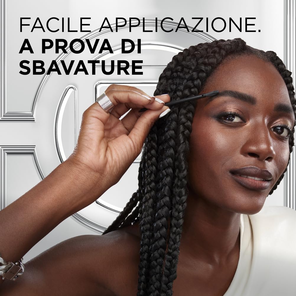 L'Oréal Paris Colorazione Semipermanente per Sopracciglia, Risultati Visibili in 5 minuti, Dura Fino a 5 Settimane, Senza Ammoniaca, Brow Color, Tonalità: 3.0 Castano Scuro