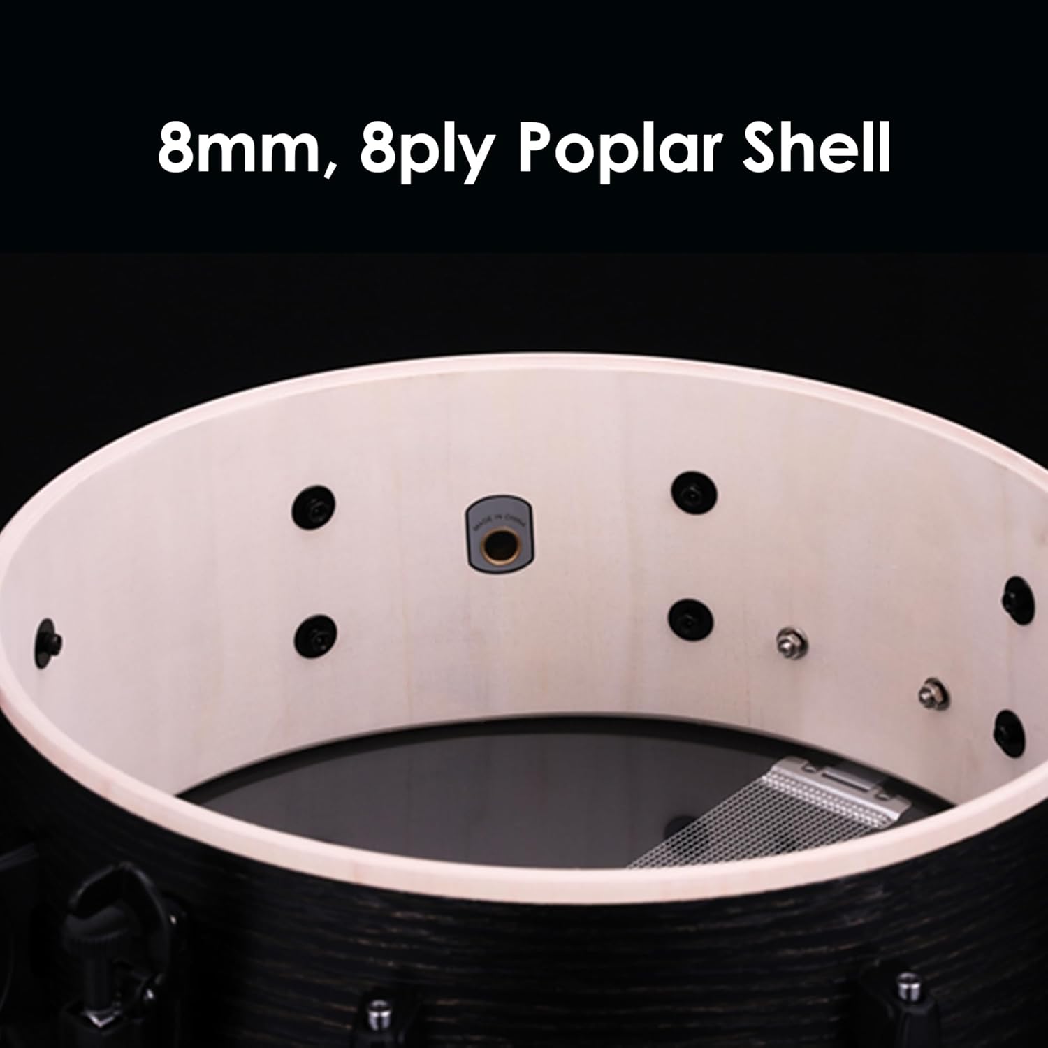 Tama Woodworks Snare Drum - 8 x 14-inch - Black Oak Wrap