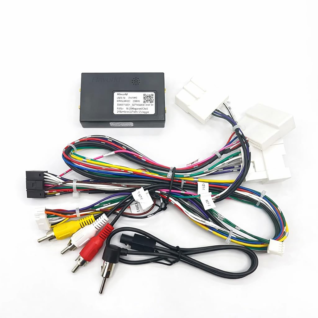 Arnés de Cableado con CANBUS Hiworld para Renault Opel Fiat, Compatible con Sistema TOMTOM, para Pantallas Android, con Adaptador Antena