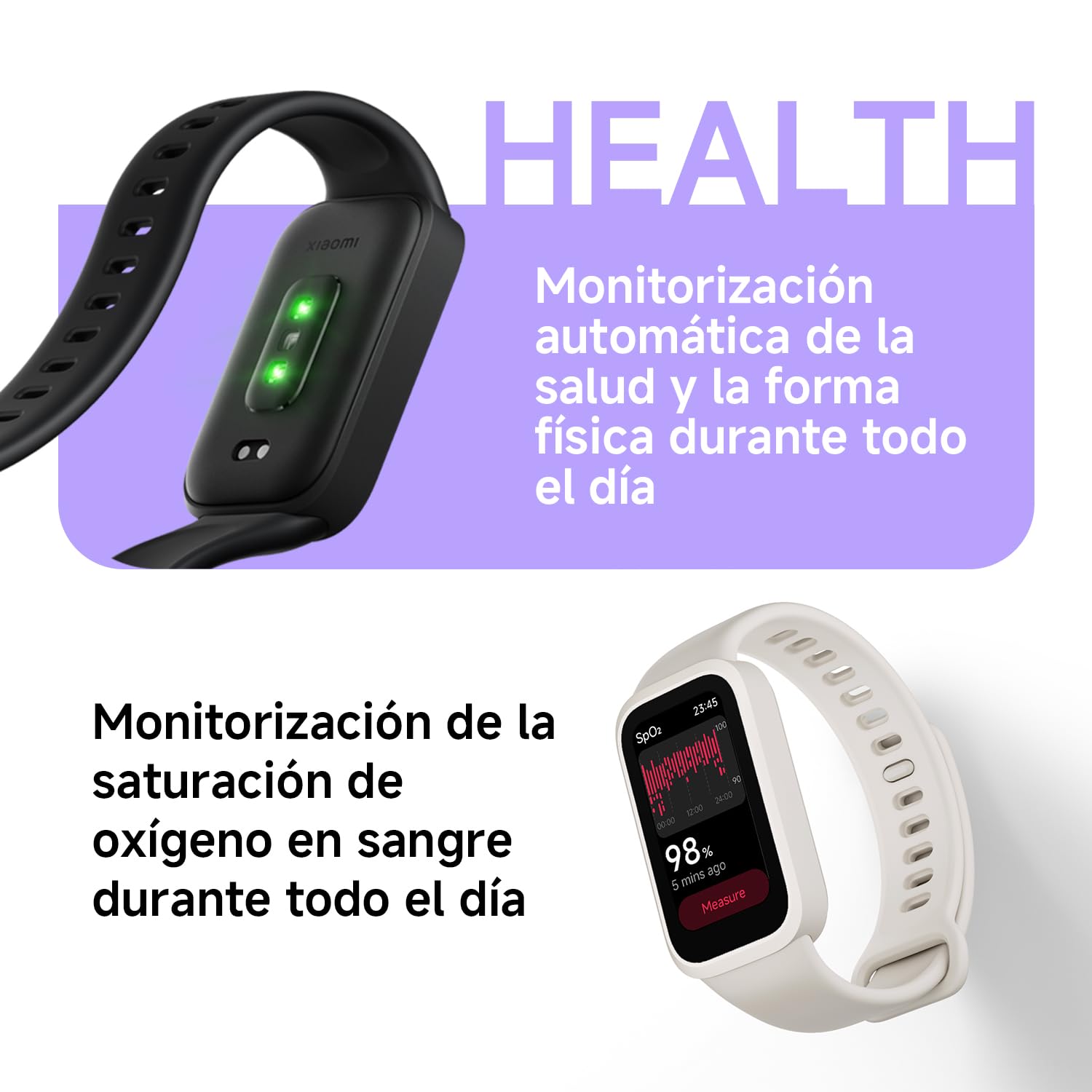 XIAOMI Smart Band 9 Active Pulsera de Actividad 1,47" 60 Hz 5ATM Negro