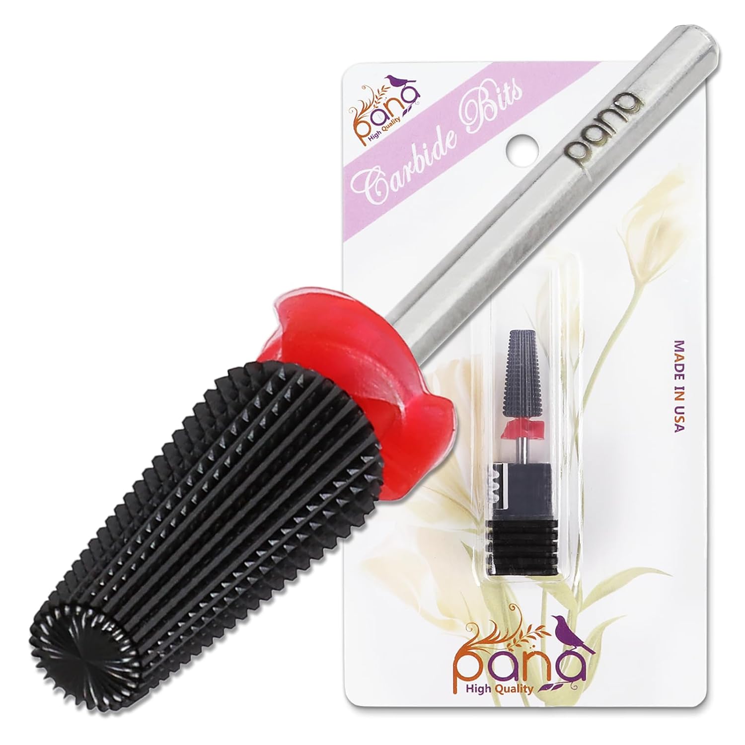 PANA Nail Carbide 5 in 1 Bit – Two Way Rotate use for Both Left and Right Handed – Fast remove Acrylic or Hard Gel – 3/32″ Shank – Manicure, Nail Art, Drill Machine (Fine – F, Black) PANA Nail Carbide 5 in 1 Bit – Two Way Rotate use for Both Left and Right Handed – Fast remove Acrylic or Hard Gel – 3/32″ Shank – Manicure, Nail Art, Drill Machine (Fine – F, Black)