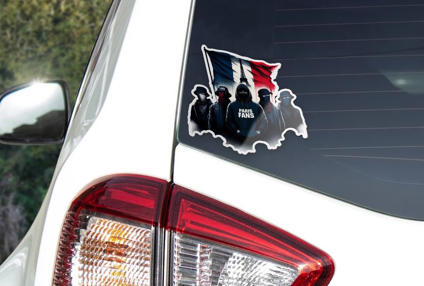 Autocollants Stickers Paris Fans Ultras – Sticker Fan de Football, Supporter Paris, Vinyle Résistant Eau & UV 9cm