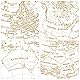Exerz 20cm Globus Golden Farbe Metallisch - Pädagogische, Geografische, Moderne Desktop-Dekoration - Metallbogen Und -Basis, In Goldener Farbe Beschichtet - Englische Karte