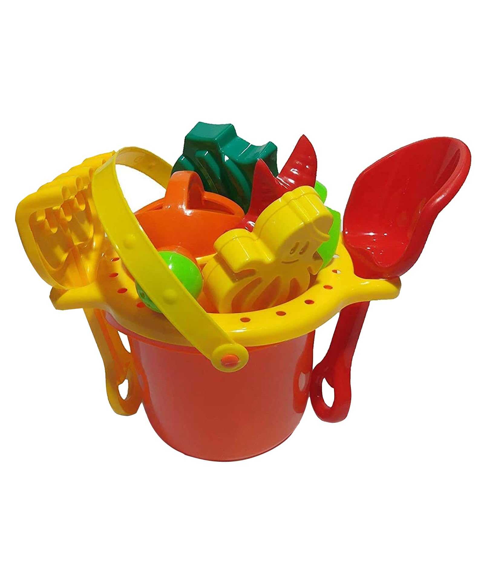 IndusBay® Beach Toy Set, Multicolored Beach Bucket Cum Gardening Activity Set with Hand Tools and Accessories, Summers Fun (Assorted Color Basket) (B08213XLRP) Amazon Price History, Amazon Price Tracker