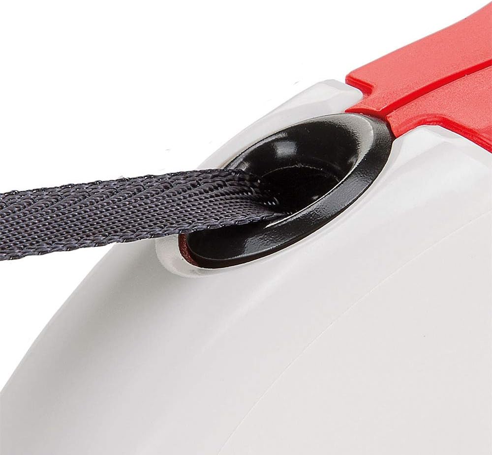 Ferplast Retractable Dog Lead Extendible Dog Leash Amigo Tape L, Extendable Tape, 5 m, max 50 kg, Red