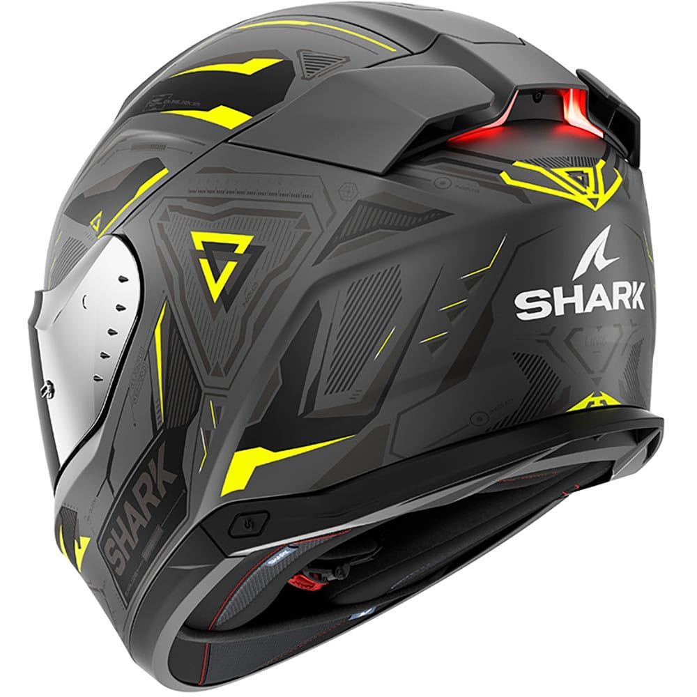 Shark, Casque Moto intégral SKWAL i3 LINIK Gris / Jaune,