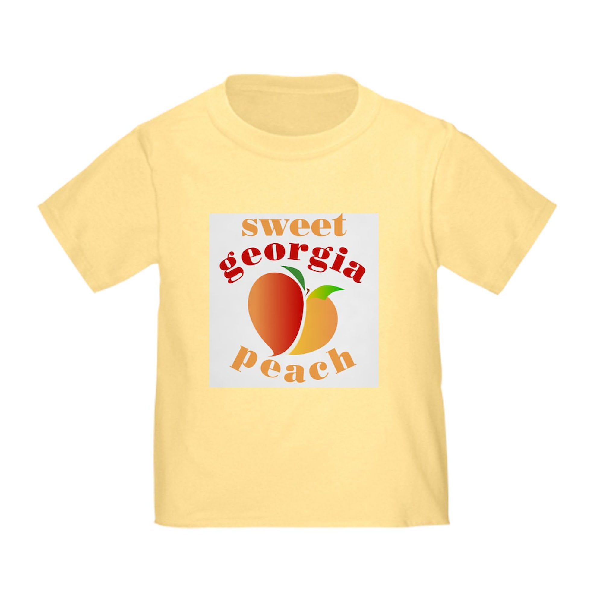 CafePress Sweet Georgia Peach Toddler T Shirt Toddler Graphic Tee, 100% Cotton